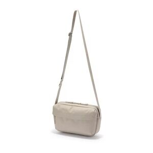 MUJI Shoulder Bag Light Beige 4L Water Repellent with Back Pocket Japan Unisex